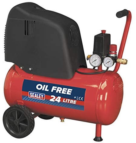 Sealey Sac02415 Compressor 25Ltr Belt Drive 1.5Hp Oil Free