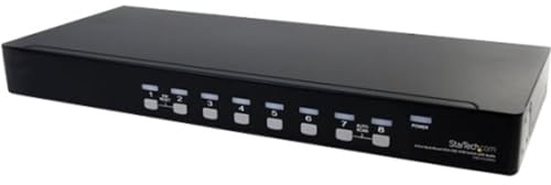 StarTech.com SV831DUSBAU - 8 Port Rack Mount USB VGA KVM Switch w/Audio (Audio Cables Included)