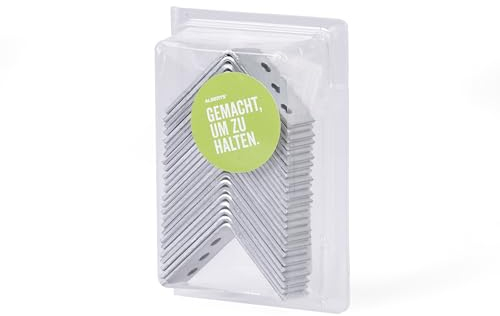 GAH-Alberts 330187 Squadretta di Giunzione, Acciaio, 40 x 40 x 20 mm / 25 pz