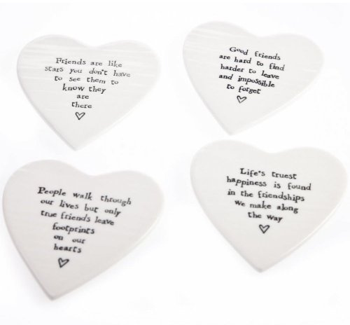 Good Friends Are Hard To Find - Porcelain Coaster - East Of India