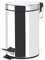 MSV Cubo DE Basura DE Acero Inoxidable 5 L, Cromado, 33 cm