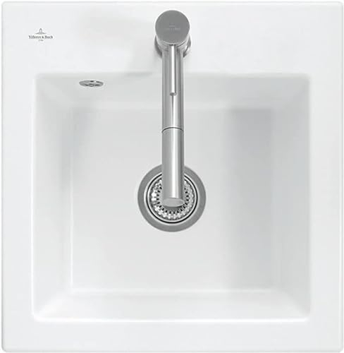 Villeroy & Boch Subway 50 S flat flächenbündige Spüle Keramik/Ebony Premiumline/Excenter