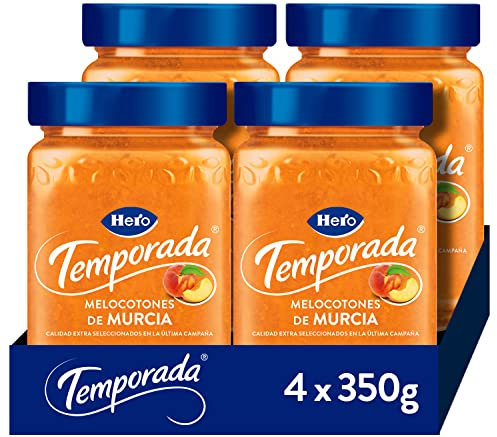 Hero Mermelada de Melocotón de Temporada - Pack de 4x350 g