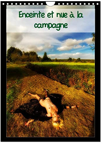 Enceinte et nue à la campagne (Calendrier mural 2023 DIN A4 vertical): Jeune femme enceinte se dénude en poses légères à la campagne. (Calendrier mensuel, 14 Pages )
