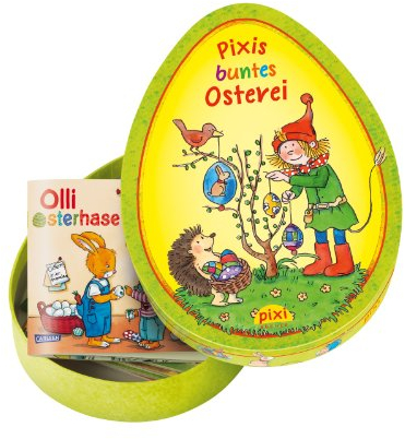 Pixis buntes Osterei: Der Frühjahrsputz; Summ, summ summ Bienchen summ herum; Kapitän Sternhagels Frühlings-Rätsel; Karo und das Osterrennen; Pixi und ... Der kleine Schmetterling; Olli der Osterhase