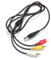 USB Mâle A à 3 AV RCA A / V Adaptateur TV câble de corde nouvelle