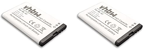 vhbw 2X Akku kompatibel mit Telekom Speedphone 701 schnurlos Festnetz Telefon (1300 mAh, 3,7 V, Li-Ion) - Ersatz für V30145-K1310-X456, S30852-D2371-X1