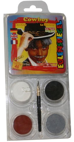 Eulenspiegel 204207 - Schmink-Set Partygirl, für ca. 40 Masken, Schminkfarben, Karneval, Mottoparty