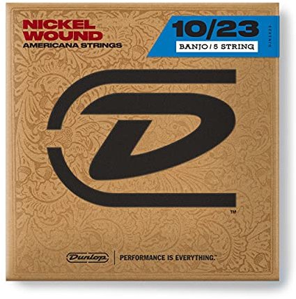 JIM DUNLOP - DJN1023 - Banjo-Saiten - Nickel Wound Americana Strings Medium 5 Saiten 10-12-16-23-10