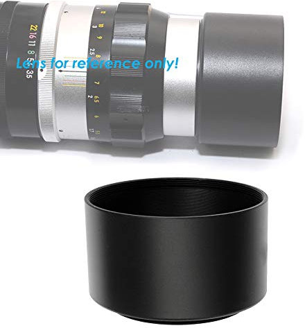 Fotasy MT52 52mm Metal Hood for 90mm/105/135mm/150mm/200mm Telephoto Lenses (Black)