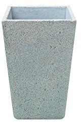 ARTISTICA GRANILLO FIORIERA IN CEMENTO,VASI,INTERNO E ESTERNO, INERTI A VISTA MISURA H80 BASE SUPERIORE 50X50 CM.