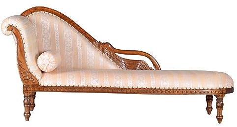 Ottomane Schwanen Sofa Empire Chaiselongue Antik Liege Mahagoni Recamiere Couch mar052 Palazzo Exklusiv