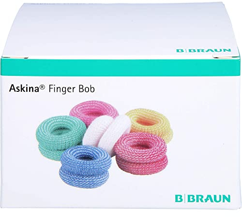 Askina Finger Bob farbig I Fingerfixierverband mit dem pfiffigen Dreh I 50 Stück
