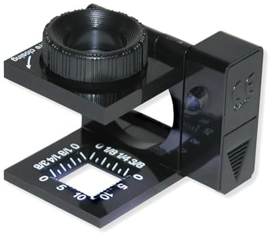 Carson LT-10 LinenTest LED beleuchtete 10-fach Lupe fokussierbar