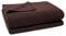 Soft-Fleece-Decke – Polarfleece-Decke mit Häkelstich – flauschige Kuscheldecke – 180x220 cm – 880 dark brown – von 'zoeppritz since 1828', 103291-880-180x220