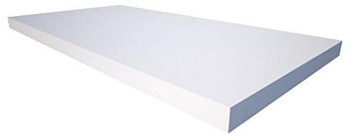 Akustikschaum Plattenabsorber glatt aus Basotect® weiß - 100cm x 50cm x 4cm