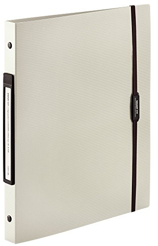 Lihit Lab N7520-16 Ordner, Klarheft, A4, 30 Löcher, austauschbar, 2 Typenhüllen, beige