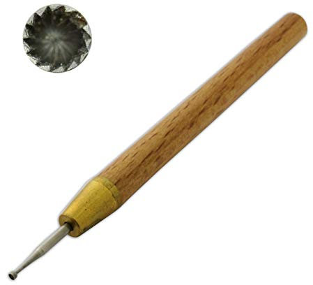 WIRE ROUNDER (WOOD HANDLE) Jewellery making Tool Rounding deburring end of non ferrous wire.