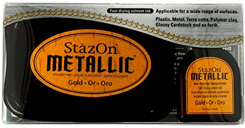 Tsukineko Stazon Ink Pad, Gold