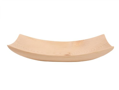 4betterdays.com NATURlich leben! Eckige Schale/Schüssel aus Zirbenholz - Holzschale aus Zirbe - Länge: 30 cm, Breite: 18,5 cm - Handgedrechselt in Österreich