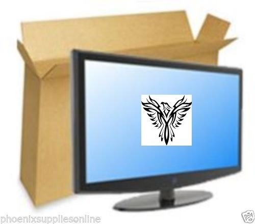 2 x Cardboard LCD Monitor Mirror Picture House Removal Boxes max 55 TV