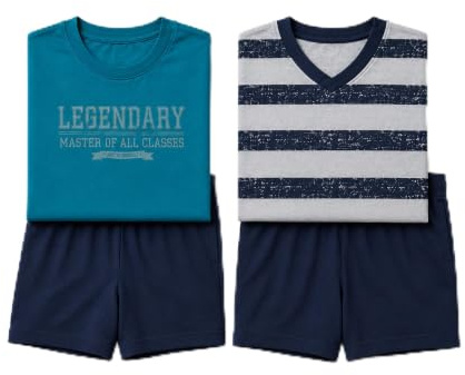 Le Jogger Pyjama, kurz (2 Stck.)