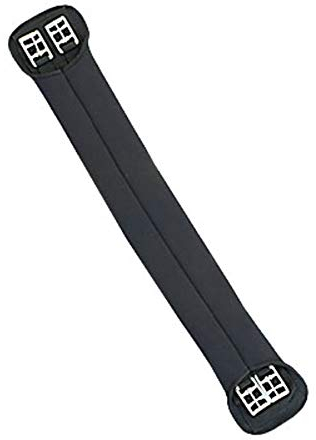 Euroriding Neopren Sattelgurt kurz ohne Elastik Farbe Schwarz, Größe 70cm/28