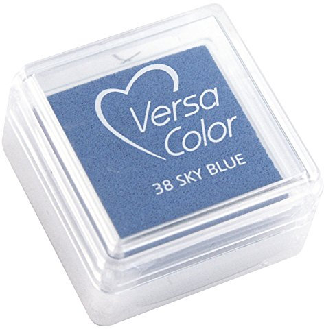 CREATIV DISCOUNT NEU Stempelkissen Versacolor, 2,5x2,5cm, blau