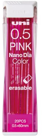 Uni Color - Matita meccanica con piombo 0,5 mm, Nanodizza, rosa, 0,5 mm