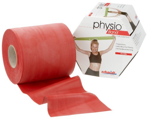 Deuser Unisex – Erwachsene Physio Band 150 Physioband, rot, 1,2m lang, 150mm breit