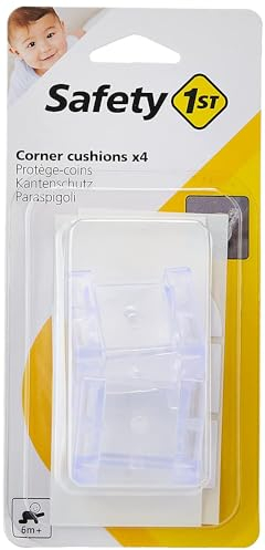 Safety 1st Kantenschutz und Eckenschutz, Stoßschutz für Tisch und Möbel Ecken, Kindersicherung für Baby und Kinder, Sinnvoll bereits ab der Geburt, Transparent