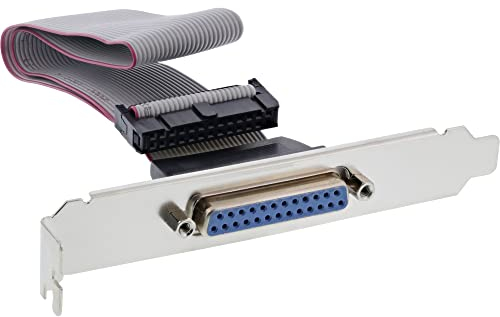 InLine 33225B Slotblech Parallel, mit 25pol Sub D Buchse an 26-pol Buchsenleiste, 0,34m, bulk