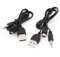 sourcing map 2 Pieces 2in1 Cable, Mini USB to USB and 3.5mm Jack Aux Standard Audio Connection Cable for speakers, Mp3 Players, Mp4 Players