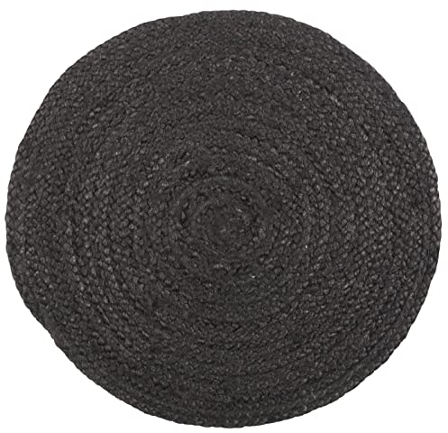 IB Laursen - Tischset - rund - schwarz - Jute - Ø 35 cm