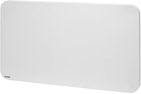 VASNER Citara M Plus – Design Infrarot-Heizung 450-900 Watt Metall weiß runde Ecken Wandmontage Flächenheizung Elektroheizung Infrarotheizung 10 J. Garantie (700 Watt)