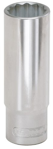KS Tools 917.1271 Douille longue - 12 pans - 1/2 - 22 mm - CHROMEmat