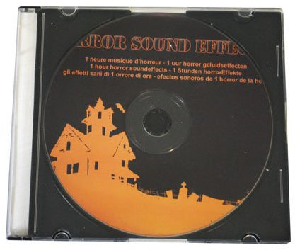 KULTFAKTOR GmbH CD mit schauriger Halloween - Musik Zubehör schwarz-orange 1 Stunde Musik Einheitsgröße