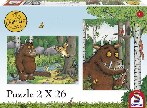 Schmidt Spiele 56064 - Mein Freund, der Grüffelo, 2 x 26 Teile