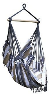 Vivere B525 Hängematte Sessel Baumwolle, Wüstenmond, mehrfabig