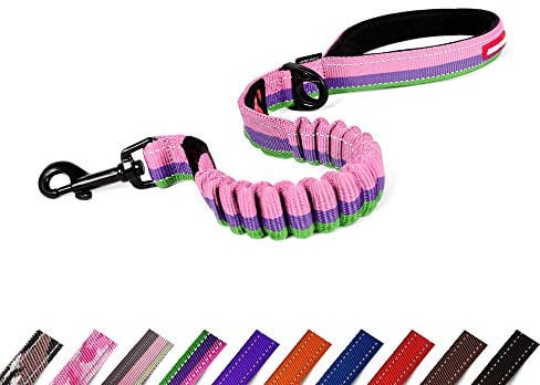 EzyDog Zero Shock Dog Lead | Shock Absorbing, Bubblegum, 25 Inch
