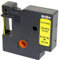 Schriftband-Kassette 45018 S0720580 schwarz auf gelb 12mm x 7m kompatibel für LabelManager LM 160 210D 220P 260P 280 360D 420P 450D 500TS PnP MobileLabeler LabelPoint LabelWriter LW 450 Duo