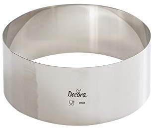 Decora Ø 16 X H 6 CM 0063747 Cerchio Inox, 16 x 6 cm in Acciaio Inossidabile, Argento