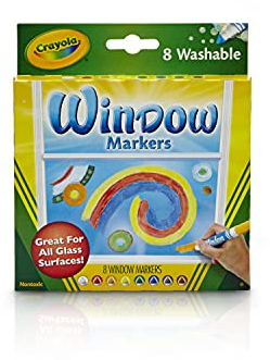 Crayola 58-8165 Fenstermarker, waschbar, 8 Stück
