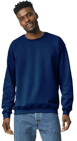 Gildan Men's Crewneck Sweatshirt Shirt, Navy, XXXL