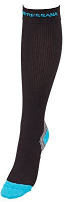 Compressana sport support - Sport-Kompressionstrümpfe mit CoolMax Faser - hält kühl und trocken - Kompressionseffekt Ø 18 mmHg - Größe II - Farbe schwarz