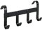 Excellent Trensenhalter Metall mit 4 Haken - Hochwertige Metallkonstruktion mit Kunststoffbeschichtung - Halfterhalter - Schwarz