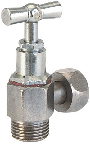 GRK 346-4E Robinet réservoir de chasse équerre décolleté 12 x 17 Chromé Mat