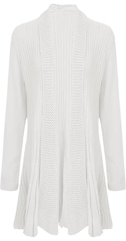 shelikes Womens Knitted Cardigan Long Full Sleeve Knitwear Cardigans Classic Solid Sweater Jacket Coat