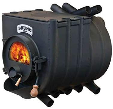 Werkstattofen Bruno Mini III mit Herdplatte - 12 kW Warmluftofen - Energieeffizienzklasse A - Zulassung für Deutschland und Schweiz - BimSchV (ohne Untergestell, ohne Seitenverkleidung)