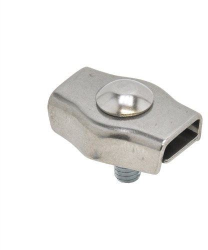 VOSS.farming 5X Weidezaun Verbinder Simplex für Weidezaunseil, 6mm NIRO-Edelstahl